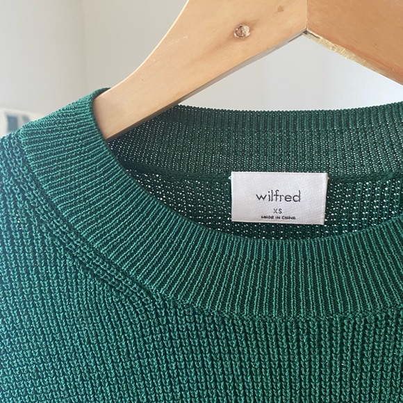 Wilfred 3/4 Sleeve Sweater, size XS, green, worn once - Picture 3 of 5